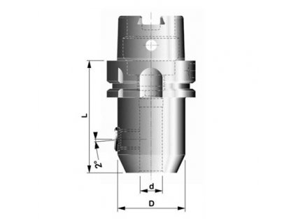 Držák pro upínání fréz HSK-A63x8-80 E