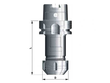 Kleštinový upínač HSK-A63xERC16-100