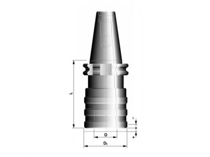 Závitové pouzdro SK40x3 (M14-M33) DIN69871