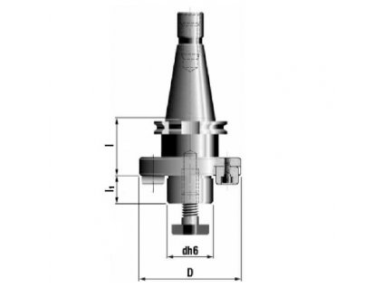 Frézovací trn pro fr. hlavy SK50x40-70 ČSN220432