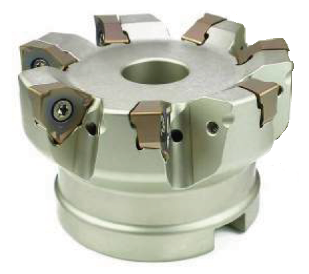 Rohová frézovací hlava CXXN 90°pr. 100 na destičky XNMX0806 s vnitřním chlazením 11z