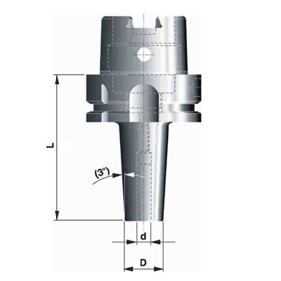 Držák pro tepelné upínání HSK-A63x12-90 3st