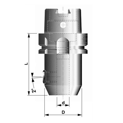 Držák pro upínání fréz HSK-A100x25-120 E