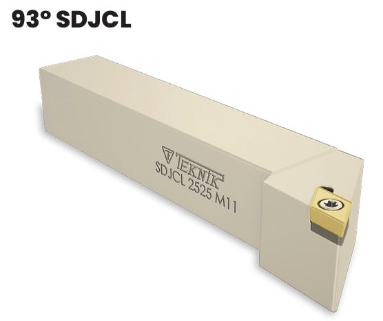 Soustružnický nůž SDJCL 1010 J07 pro destičky DCM. 0702..(levý)