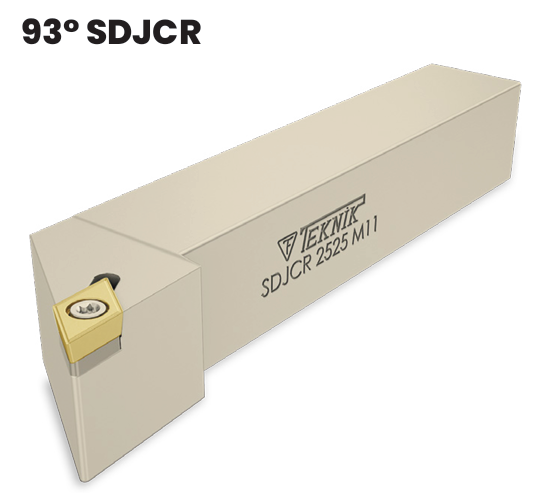 Soustružnický nůž SDJCR 1010 J07 pro destičky DCM. 0702..(pravý)