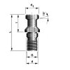 Upínací čep pro SK30/M12 DIN69872-B (bez otvoru)