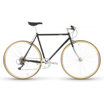 Lochside+Cycles+8 speed+Bicycle+Black+City+Bike