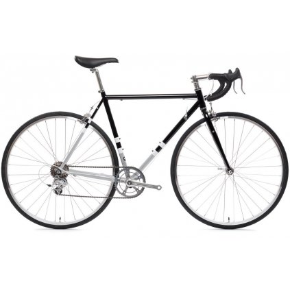 state bicycle co 4130 road 8 speed Black silver white 1