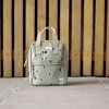 LÄSSIG Mini Square Backpack Happy Prints light olive