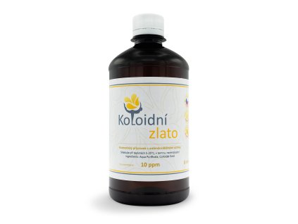4176 koloidni zlato 500 ml 10 ppm baleni plastove lahve