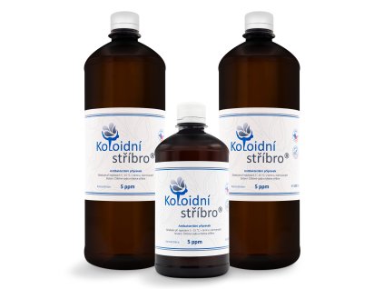 STRIBRO 1000ml+1000ml+500ml 05ppm PLAST