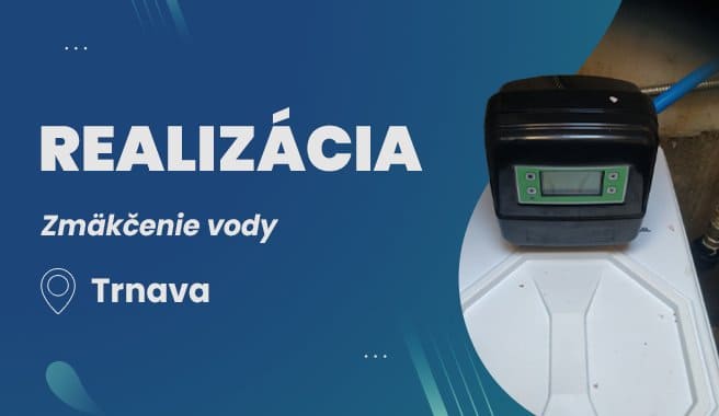 Realizácia - montáž zmäkčovača BNT 790 Crystal 1035 + Potrubný filter AQUAtip® TRIO, Trnava
