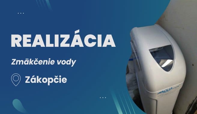 Realizácia - montáž úpravovne vody + UV lampa VIQUA VH200/2 + Potrubný filter Aquafilter H10B, Zákopčie