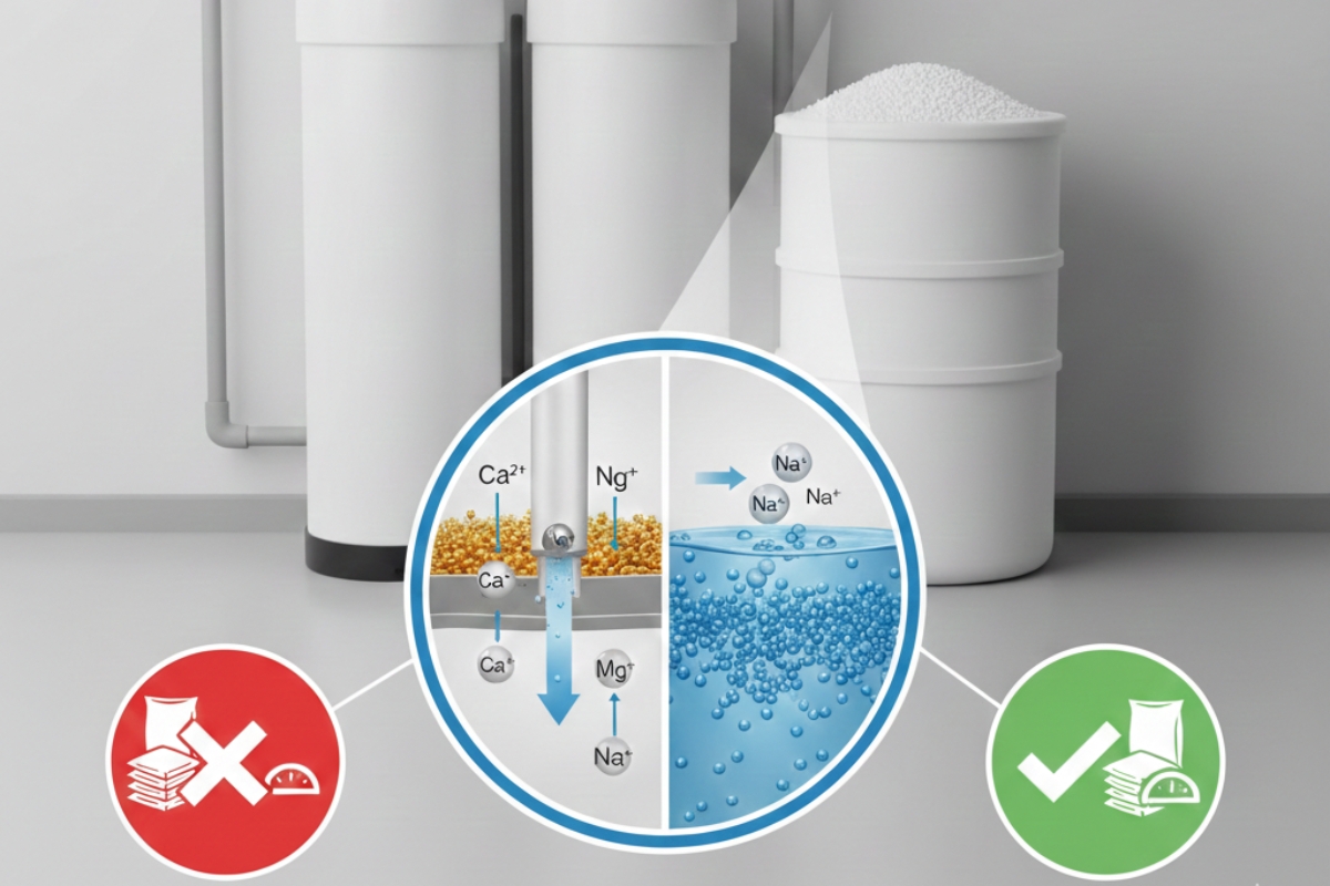 Regenerácia živice: Ako nastaviť ideálny interval a ušetriť 40 % soli