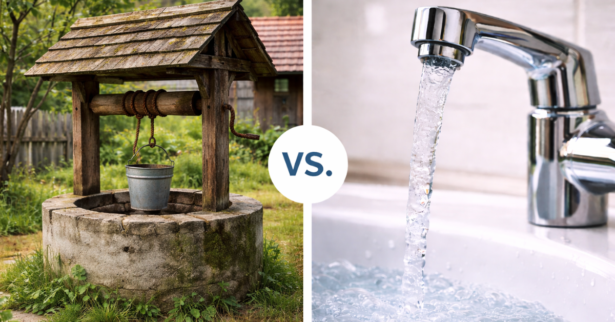 Voda zo studne vs. voda z vodovodu