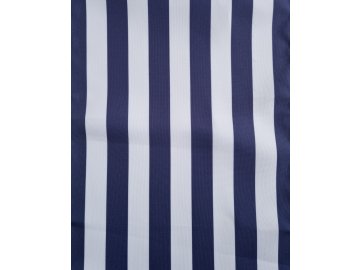 Lehátkovina tmavě modrá - bílý pruh šíře 45 cm