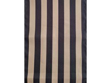 Lehátkovina pruh, černá -tmavě béžová šíře 45 cm