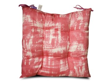 Sedák na židli s výplní A.WEINBERGER 40x40cm akce 3+1 zdarma - batikovaný vzor starorůžový