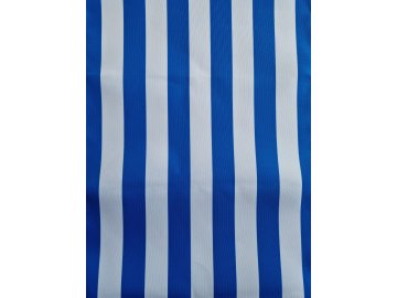 Lehátkovina královská modrá-bílý pruh šíře 45 cm