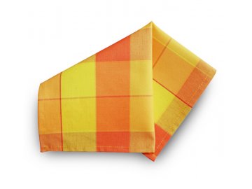 Prostírka 30x30 cm - žlutá, oranžová kostka