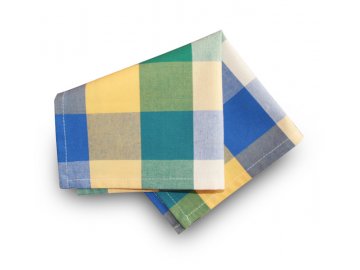 Prostírka 30x30 cm - zelená, modrá, žlutá kostka