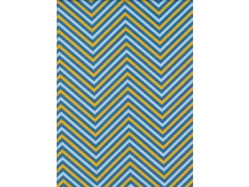 Lehátkovina žlutá a modrá abstraktní vzor