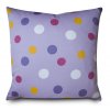 Povlak a polštář - puntíky, fialový
