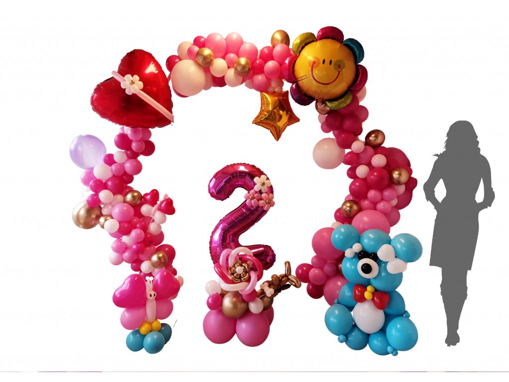 párty balónky narozeninové balonky balonky s čísly medvídek dárky pro děti (1)