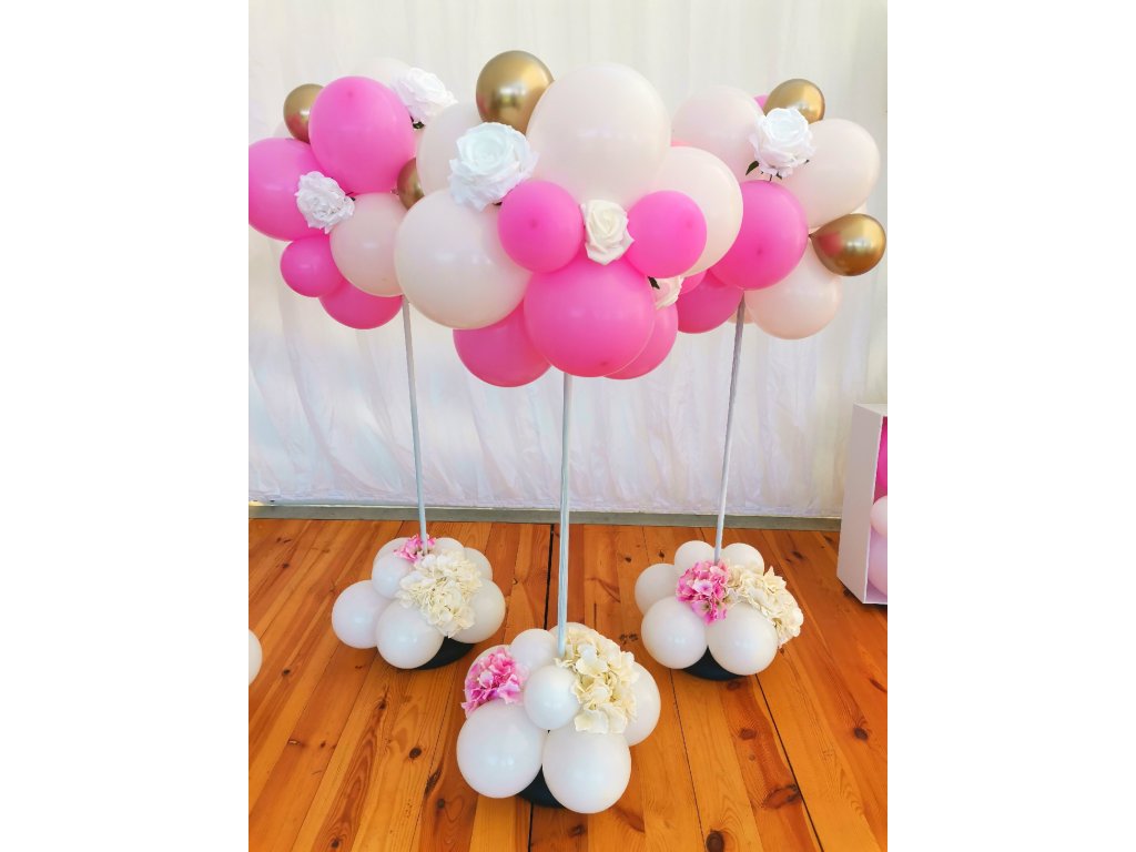 balonky čísla numbers písmena párty balonek číslice balloon balloons dva nula girlanda garland ozdoba narozeniny výzdoba sloupy sloup column (2)
