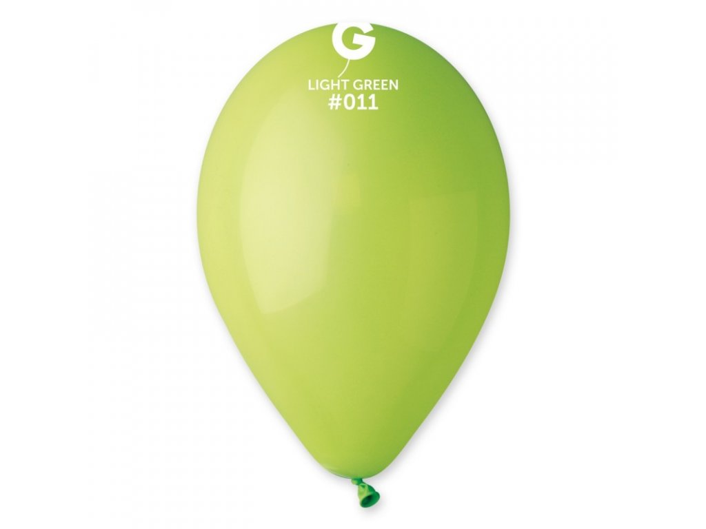 světle zelený balónek