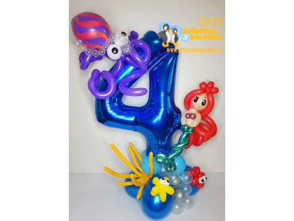 balónková z balónků balónky pořská panna vína dárek dárky pro děti (1)