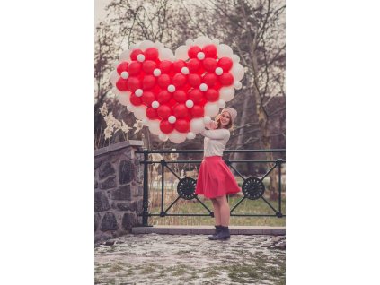 Valentýn valentýnská dekorace srdce srdíčko balonky balonků narozeninová párty balonky heart balloon balloons z lásky zamilovaný dárek pro ženu manželku přítelkyni