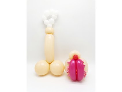 Vagína kundička sexy hračk z balónků balónky dárek penis přirození dárek dárky erotické (2)