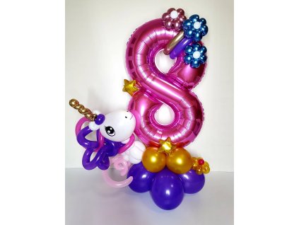 jednorožec unicorn balloon bouguet narozeninové balónky párty dárek dárky