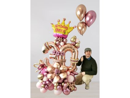 narozeninové balonky z balonku párty dárek dárky třicet třicátiny třicetiny pro ni (1)