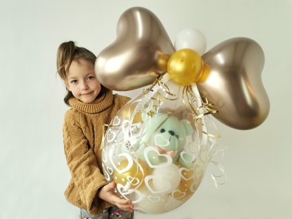 medvídek medvěd plyšák teddy bear balonek balonky balonku narozeninové párty dárek dárky (1)