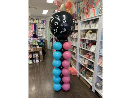 baby shower odhalení miminka miminko dekorace překvapení oslava párty černá balonek balonky one nebo ona