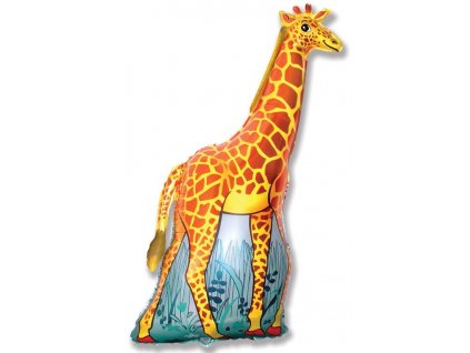 Balónek fóliové foliový balonek žirafa z lásky narozeninový narozeninová číslice balloon párty balonková balonkový balloon balloons žirafka giraffe velká