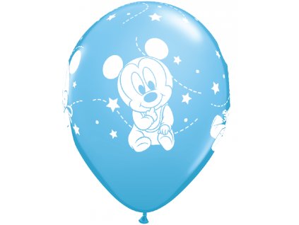 mickey minnie mouse myšák disney mickeyho balonek český nápis balonky výzdoba dekorace oslava kruh bublina foliový párty miluji tě z lásky latexový kulatý červený s potiskem qualatex baby hvězdy s hvězdami stars