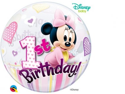 balonky balonek balonkova balloon balloons narozeninove narozeniny party oslava minnie mouse mickey disney detska oslava tematicka oslava children kids foil balloon foliovy balonek bublina bubble prvni narozeniny