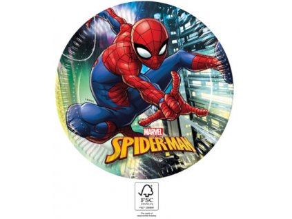 EKO papírové talíře - Spiderman 23cm/8ks