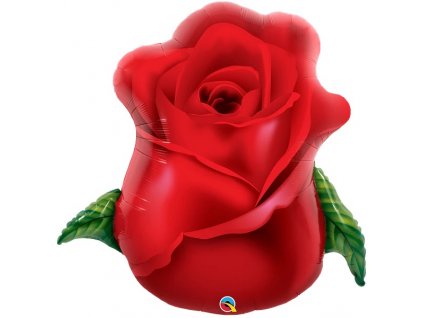 Růže červená 36"/84cm fóliový balónek