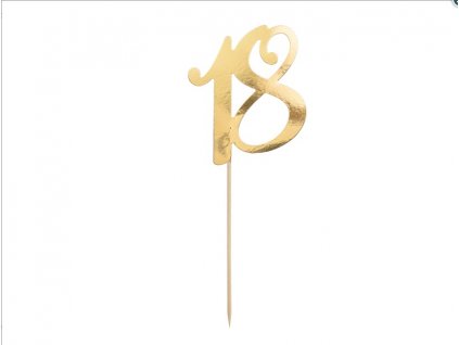 Screenshot 2022 05 26 at 12 56 18 Cake topper ''18'' gold 20.5cm Internet shop PartyDeco