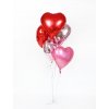 Balónek fóliové buket set helium létající héliové heart srdíčko valentýn z lásky narozeninový narozeninová  balloon foliová foliový párty balonková balonkový balloon balloons rose gold kytice buket