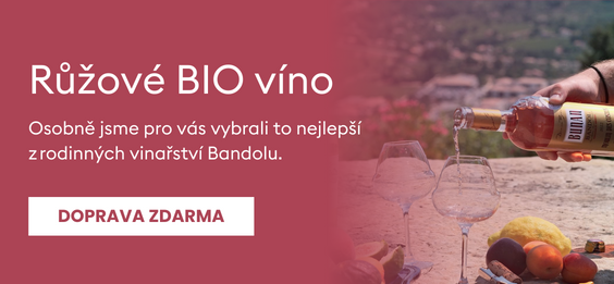 Růžové BIO víno