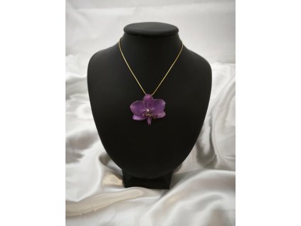 Náhrdelník orchidej Eternelle zlatý