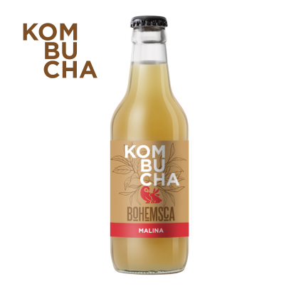 KOMBUCHA MALINA  330ml -15 ks