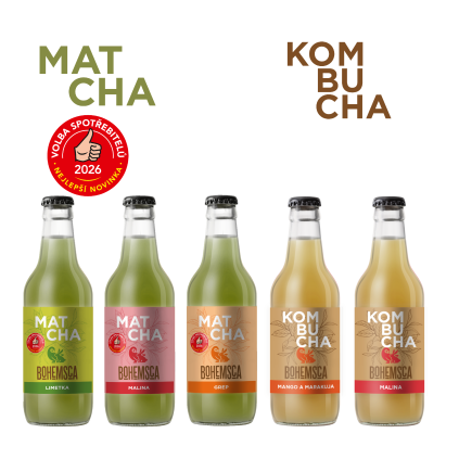 MATCHA a KOMBUCHA MIX - 15 ks