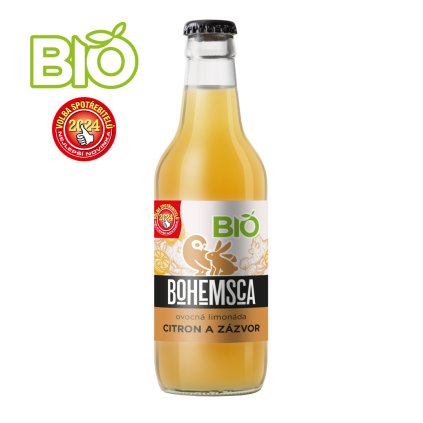 BIO limonáda CITRON a ZÁZVOR 330 ml - 15 ks