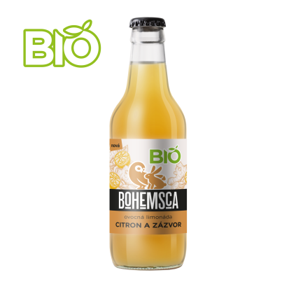 BIO limonáda CITRON a ZÁZVOR 330 ml - 15 ks